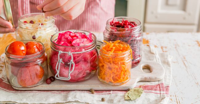 Easy to Follow Fermentation Recipes For Beginners 2 easy fermenter recipes in jars with vegetables beet, carrot
