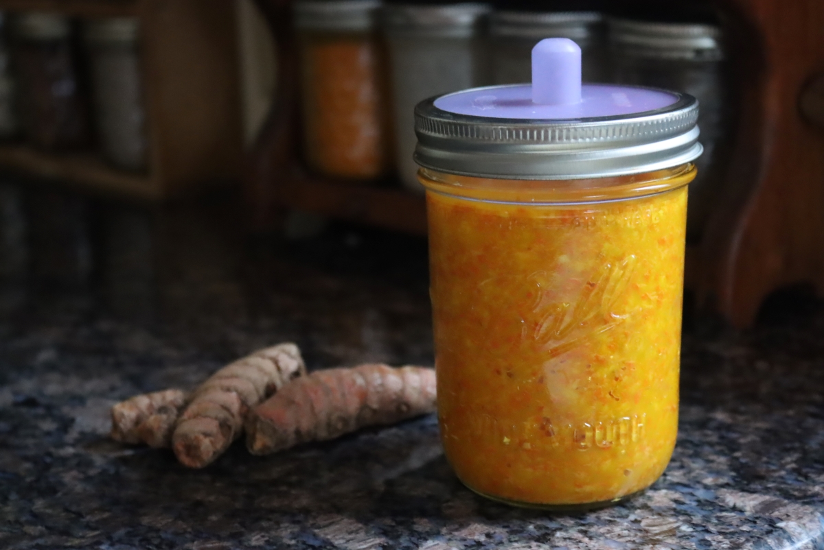 Easy to Follow Fermentation Recipes For Beginners 6 turmeric is an easy fermentation project for beginners. Turmeric paste in a mason jar.