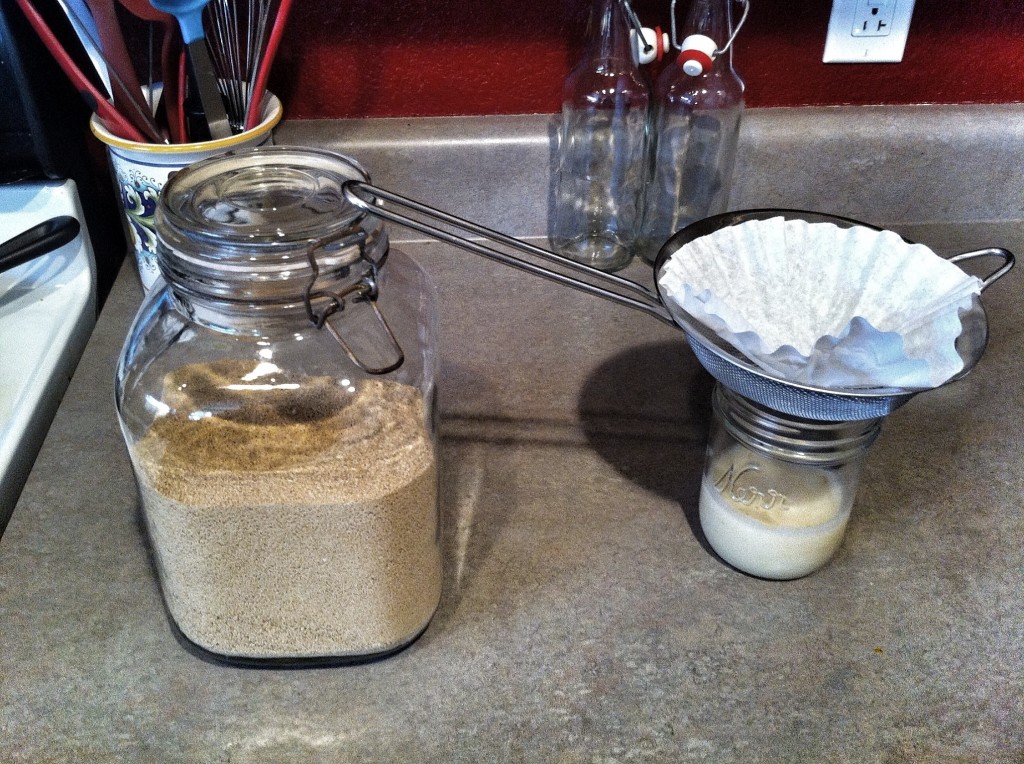 Bacon grease setup How to strain bacon grease