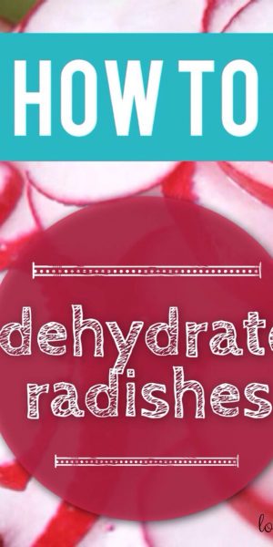 How to Dehydrate Radishes