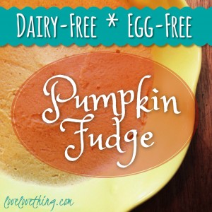 Top 13 from 2013 3 Pumpkin Fudge - Dairy & Egg Free!