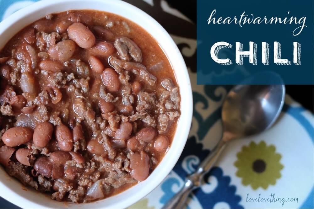 Heartwarming Chili Recipe 4 Homemade, heartwarming real food chili recipe. Perfect for cold weather!
