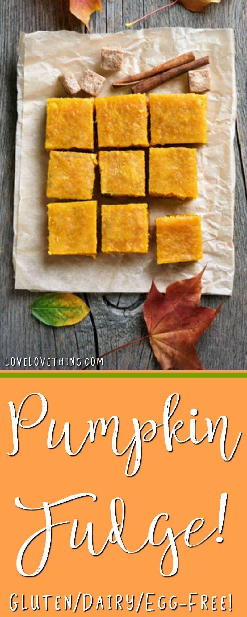 Pumpkin Fudge - Dairy & Egg Free, GAPS-Friendly 9 Try this PUMPKIN fudge! Naturally dairy/gluten/egg/nut-free - such a yummy treat!