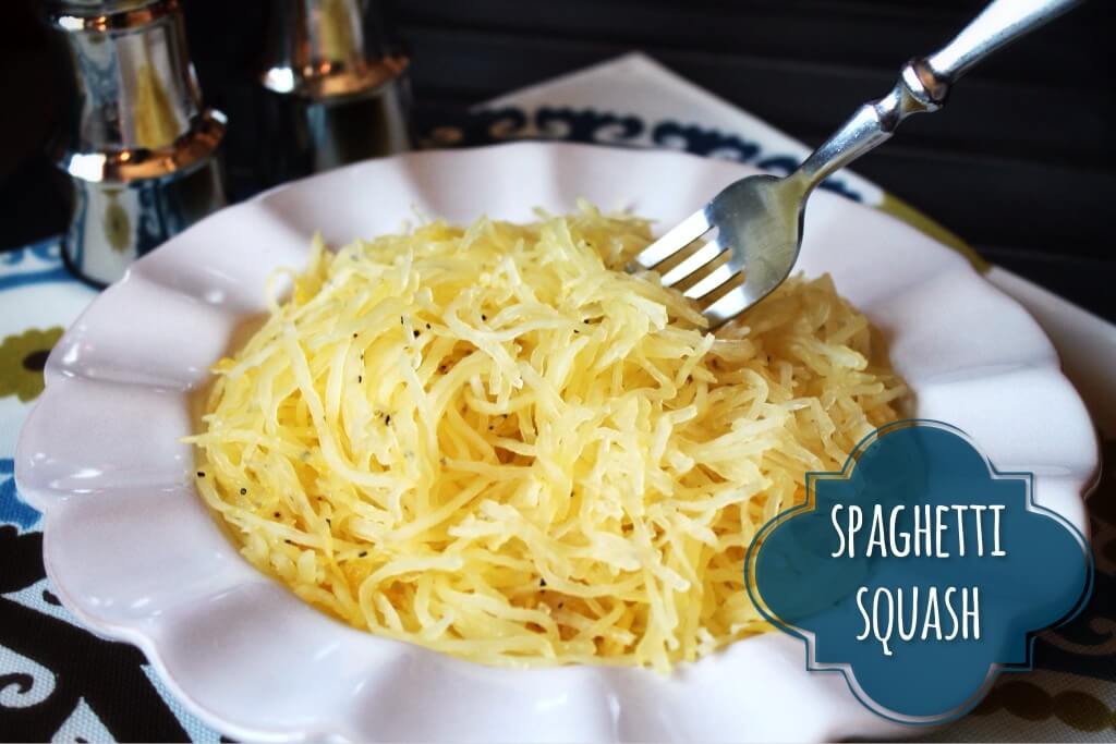How to Cook Spaghetti Squash 2 white bowl filled with cooked spaghetti squash