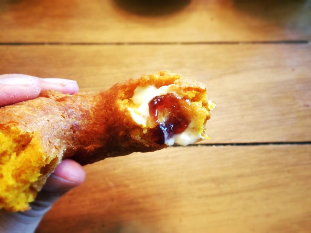 Easy To Make Eggless Pumpkin Fritters Recipe with Maple Glaze 24 Fried Pumpkin Biscuits recipe - Dairy-free, Egg-free, Nut-free pumpkin goodness.