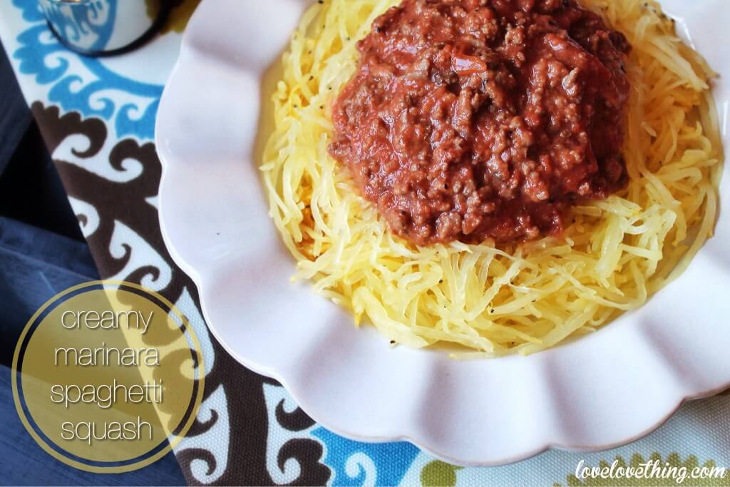 Creamy Marinara Spaghetti Squash (Dairy-Free, Grain-Free) 2 Creamy Marinara Spaghetti Squash - Dairy-Free, Grain-Free