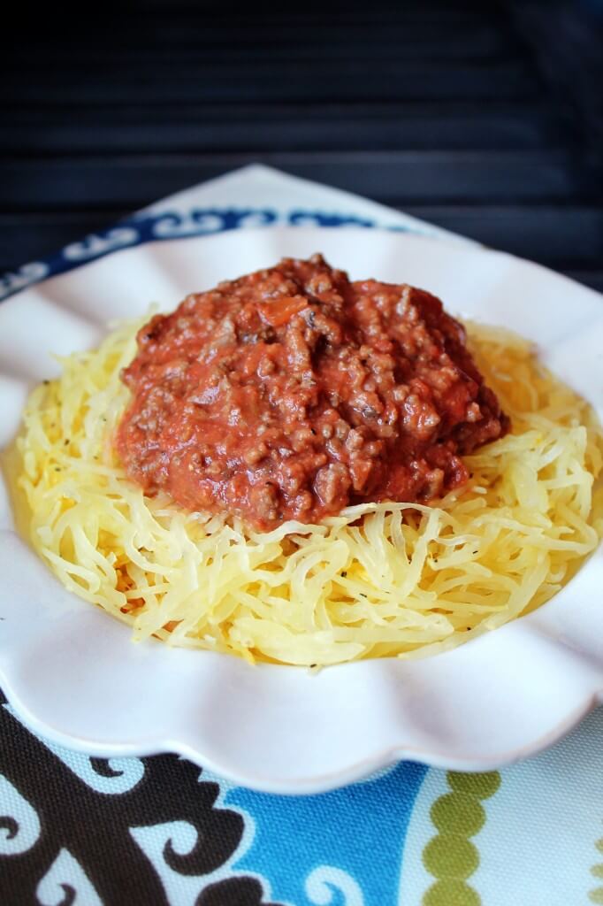 Creamy Marinara Spaghetti Squash (Dairy-Free, Grain-Free) 4 Creamy Marinara Spaghetti Squash - dairy-free, egg-free, grain-free. Delicious.