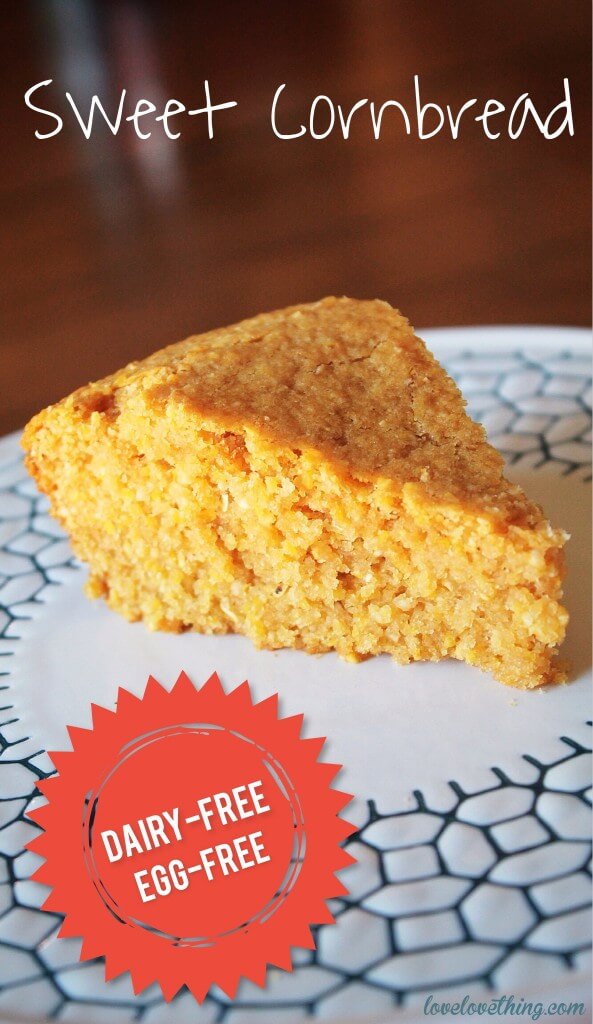 Perfect Sweet Cornbread Made Dairy and Egg Free 5 Sweet Cornbread - Dairy & Egg-Free