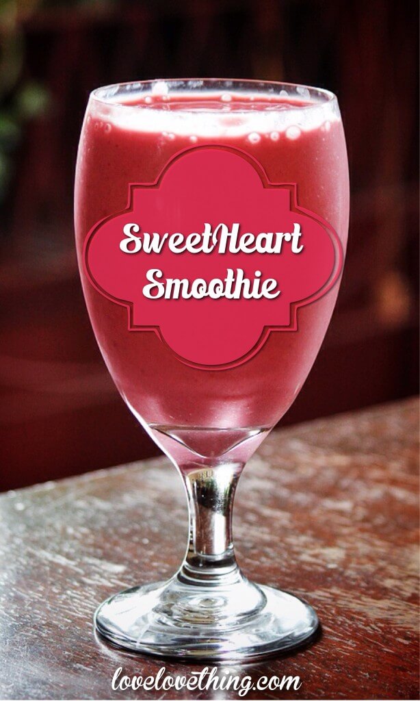 Try a SweetHeart Smoothie this Valentine's Day - or any day. 