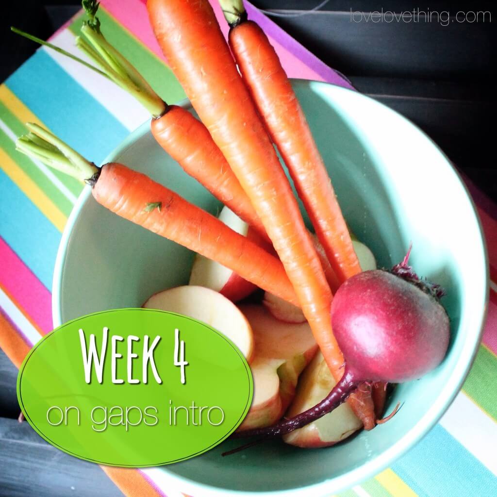 Week 4 on the GAPS Intro Diet 2 Week 4 on the GAPS Intro diet