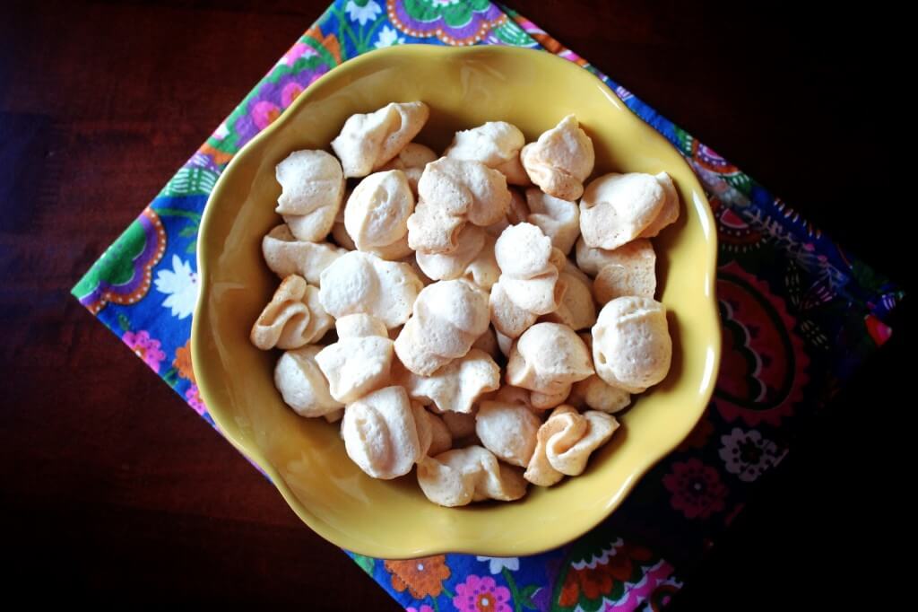 GAPS Meringue Cookies 2 Finally a recipe for meringue cookies that doesn't call for cream of tartar. These are so yummy and remind me of peanut brittle...