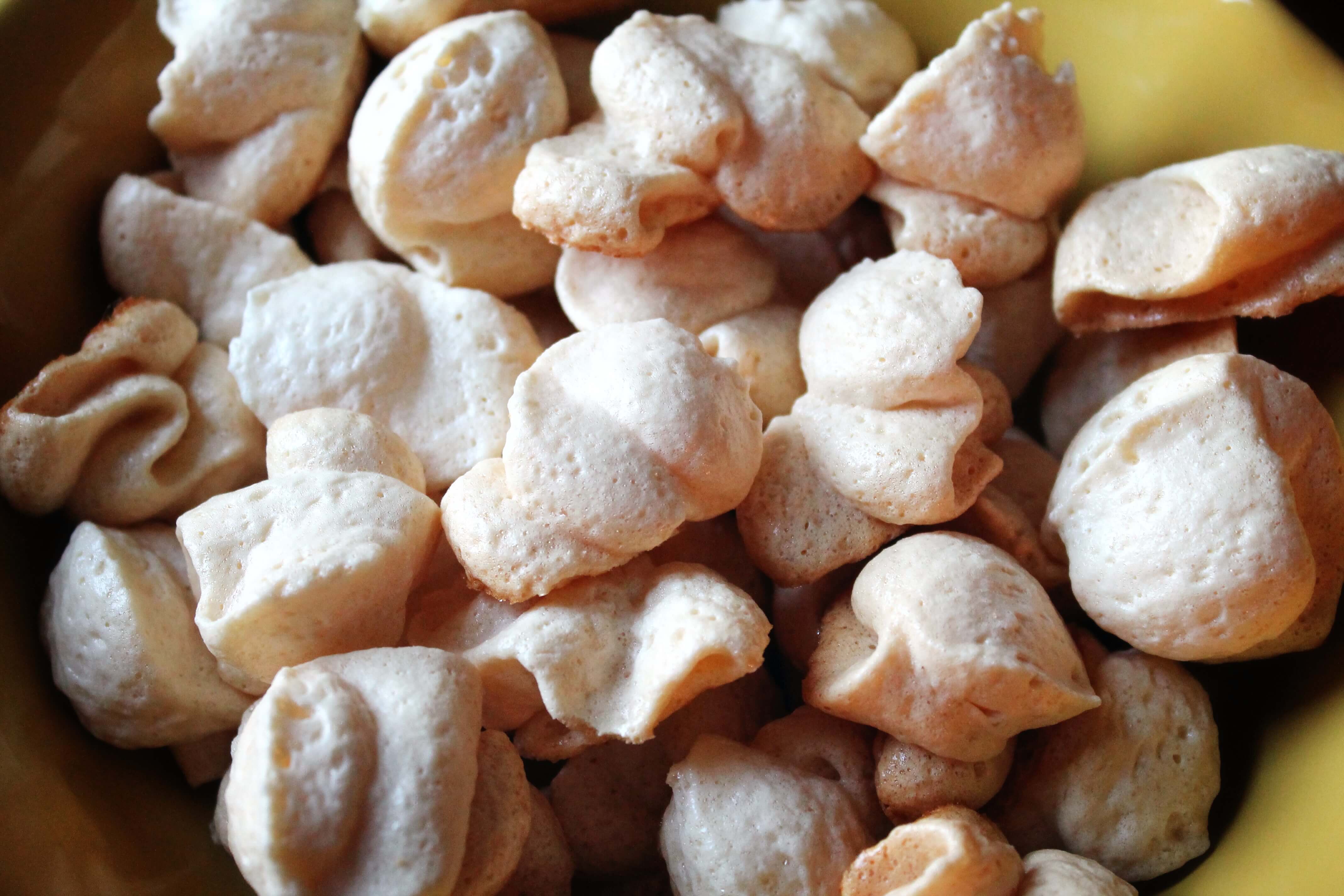 GAPS Meringue Cookies 1 Finally a recipe for meringue cookies that doesn't call for cream of tartar. These are so yummy and remind me of peanut brittle...