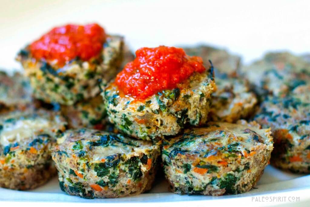 50 Grain-Free & Paleo Ground Beef Recipes 4 Mini-Paleo-Meatloaves-wm-1024x682
