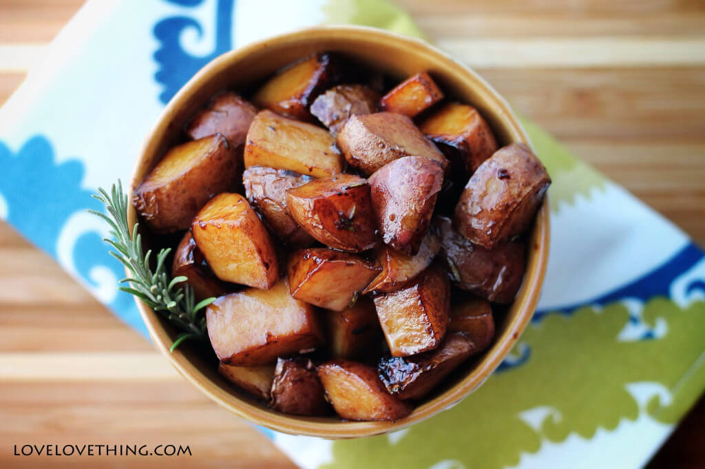 Pan Fried Balsamic New Potatoes 3 Yumm!! Pan-friend balsamic new potatoes - delicious!!