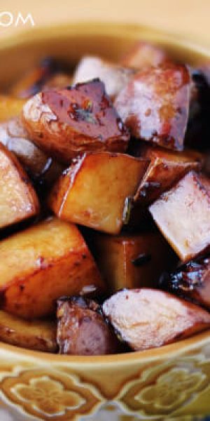 Pan Fried Balsamic New Potatoes