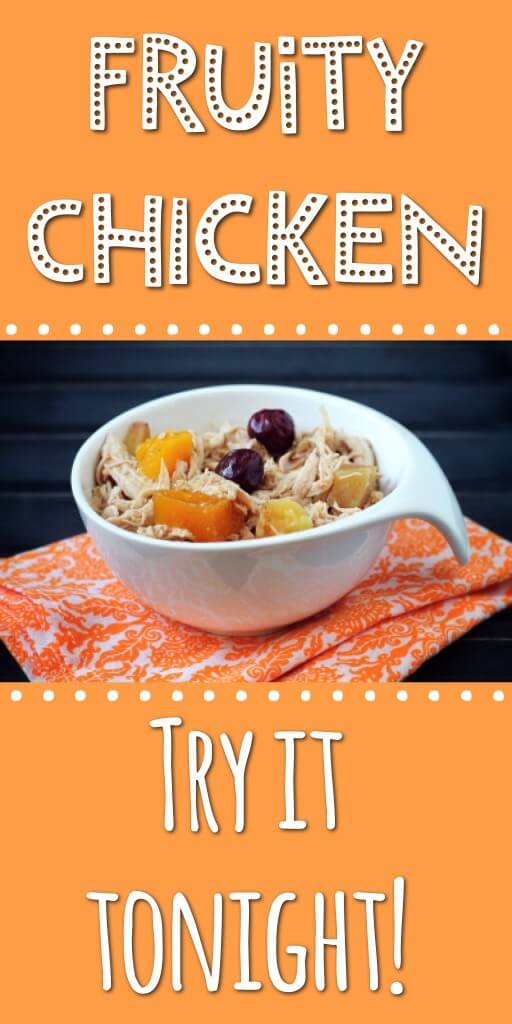 Tasty Fruity Chicken Recipe 3 Chicken cooked with mango, cherry, and apple, tossed with a balsamic honey glaze, and topped with strawberries. You'll love it - and it's healthy!