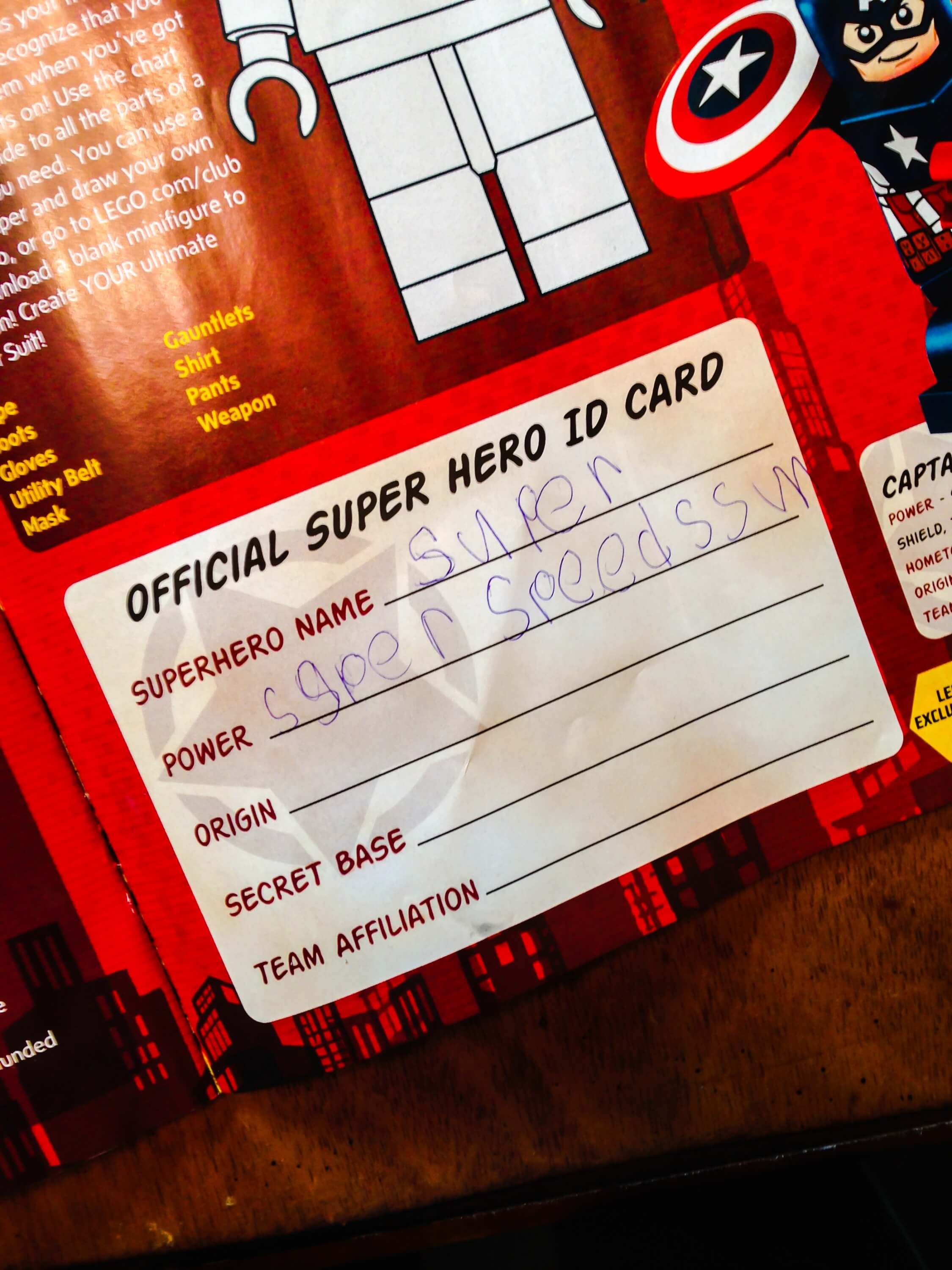 Superhero ID Cards - Free Superhero Printable 3 Free superhero printable - Superhero ID Card!