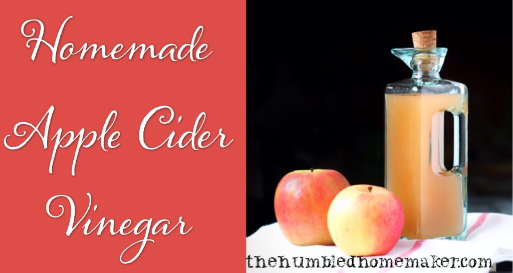 Homemade Apple Cider Vinegar 20 It's easy to make your own homemade apple cider vinegar! Learn how and save money!