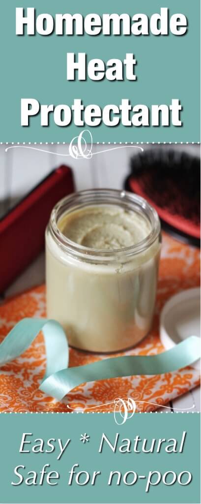 Homemade Heat Protectant with free printables! 7 The easiest homemade heat protectant for hair I've found. Safe for no-poo!