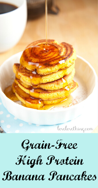 Grain Free Banana Pancakes 5 Grain-free Banana Pancakes - high protein!