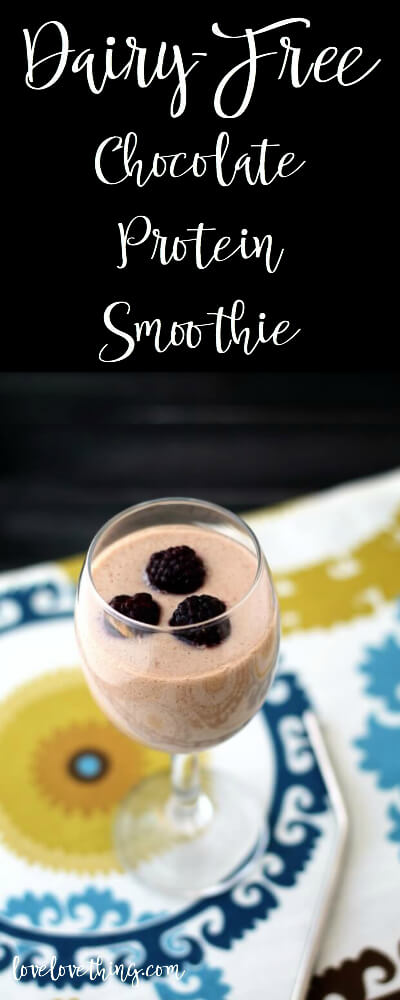 Chocolate Protein Smoothie - Dairy-Free 3 Dairy-Free Chocolate Protein Smoothie